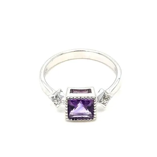 Amethyst Sterling Silver Fashion Ring Image 2 Cellini Design Jewelers Orange, CT