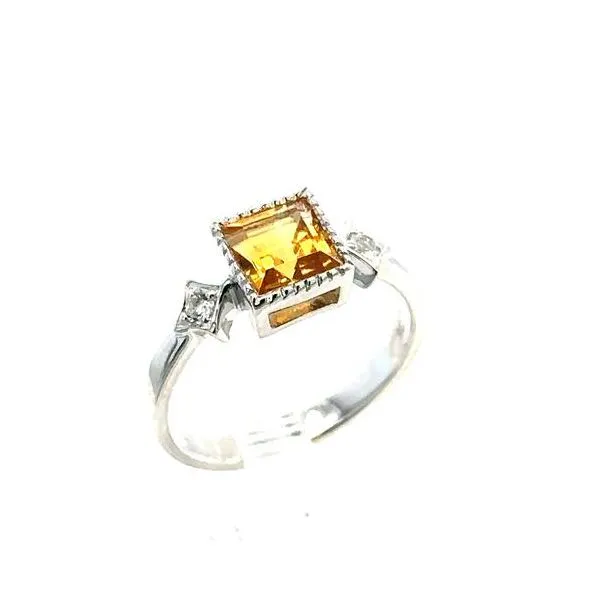 Sterling Silver Fashion Ring With Citrine Cellini Design Jewelers Orange, CT