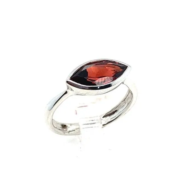 GARNET SILVER RING Cellini Design Jewelers Orange, CT