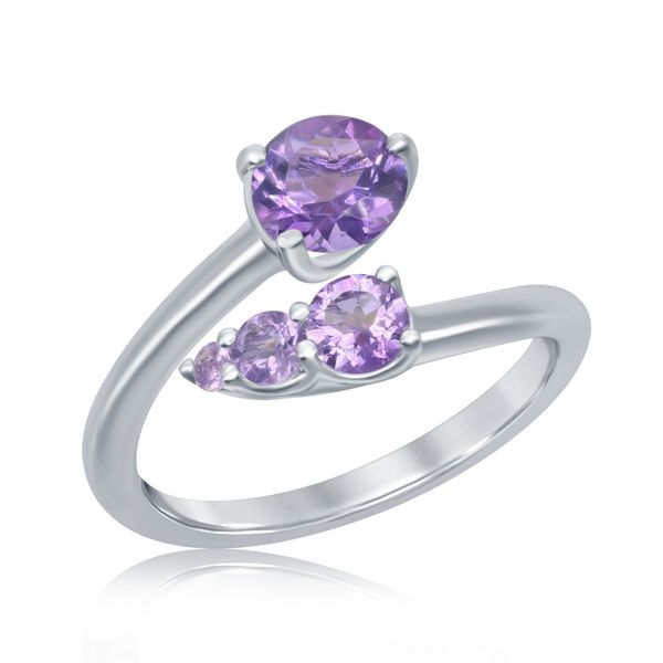 Capri Collection Amethyst Silver Ring Cellini Design Jewelers Orange, CT