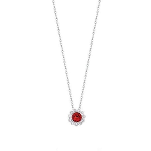 January Slider Birthstone Pendant Image 5 Cellini Design Jewelers Orange, CT