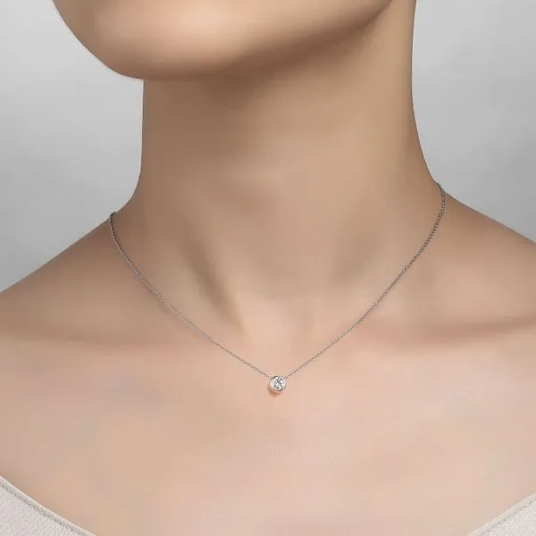 Solitaire Slider Necklace Image 2 Cellini Design Jewelers Orange, CT