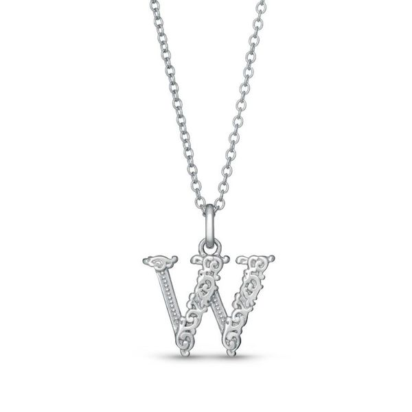 Letter W Necklace Cellini Design Jewelers Orange, CT