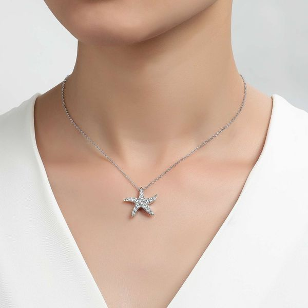 Whimsical Starfish Necklace Image 2 Cellini Design Jewelers Orange, CT