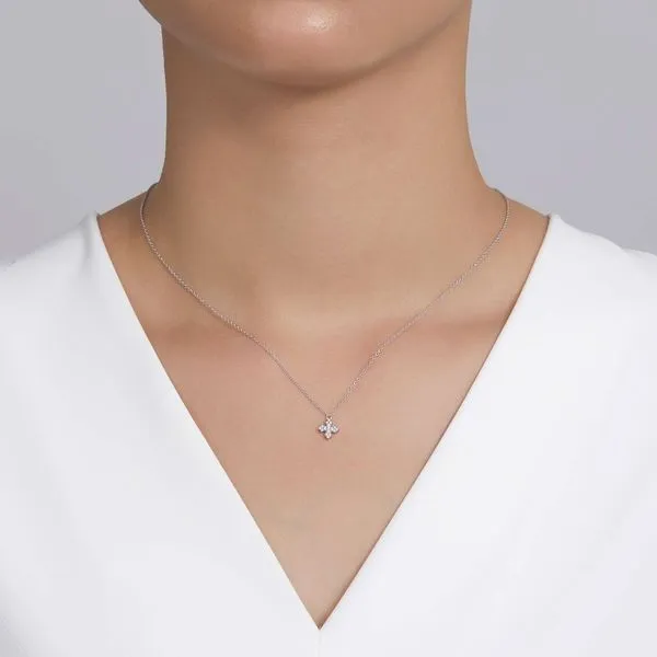 Mini Maltese Cross Necklace Image 2 Cellini Design Jewelers Orange, CT