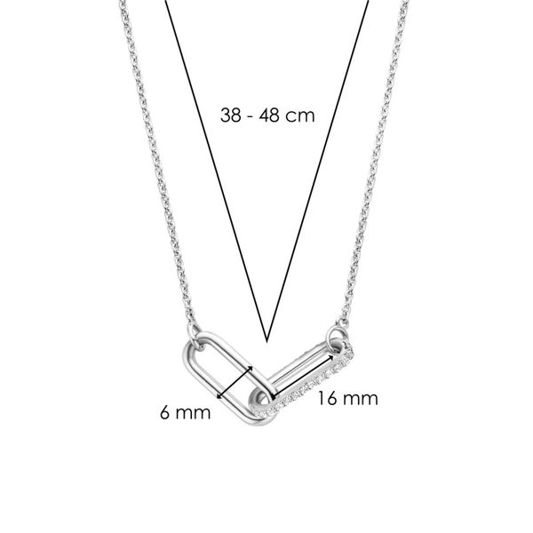 Paper Clip Style Necklace Image 3 Cellini Design Jewelers Orange, CT
