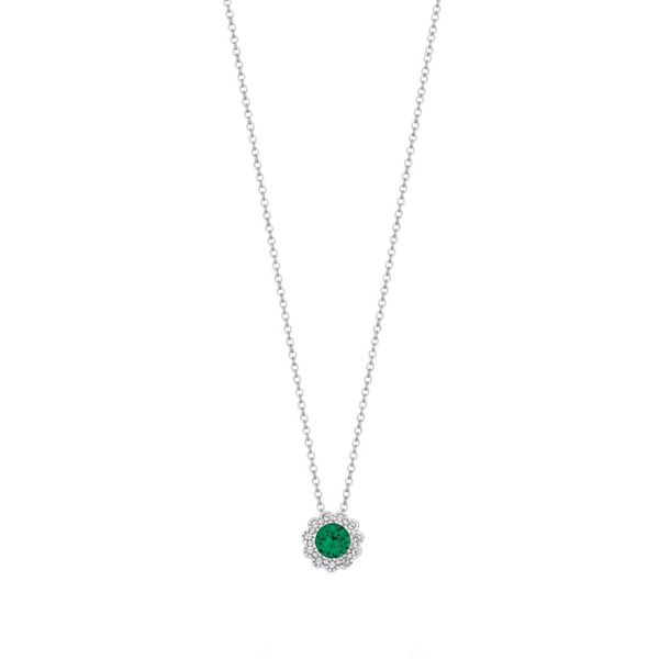May Slider Birthstone Pendant Necklace Image 5 Cellini Design Jewelers Orange, CT
