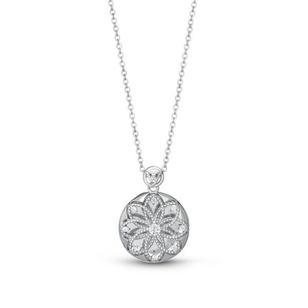 Coco Round Locket Necklace Cellini Design Jewelers Orange, CT