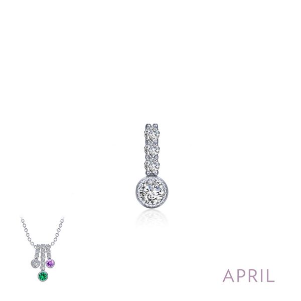 April Birthstone Love Pendant Cellini Design Jewelers Orange, CT