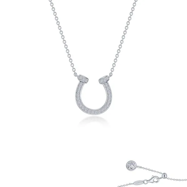 Pave Horseshoe Necklace Cellini Design Jewelers Orange, CT