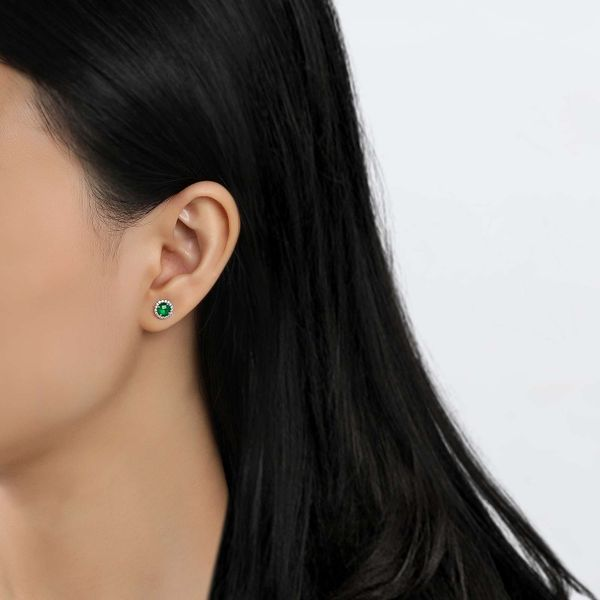 May Birthstone Earrings Image 2 Cellini Design Jewelers Orange, CT