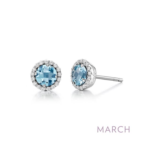 March Birthstone Earrings Cellini Design Jewelers Orange, CT