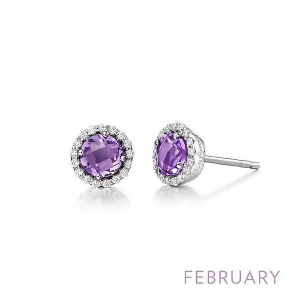February Birthstone Earrings Cellini Design Jewelers Orange, CT