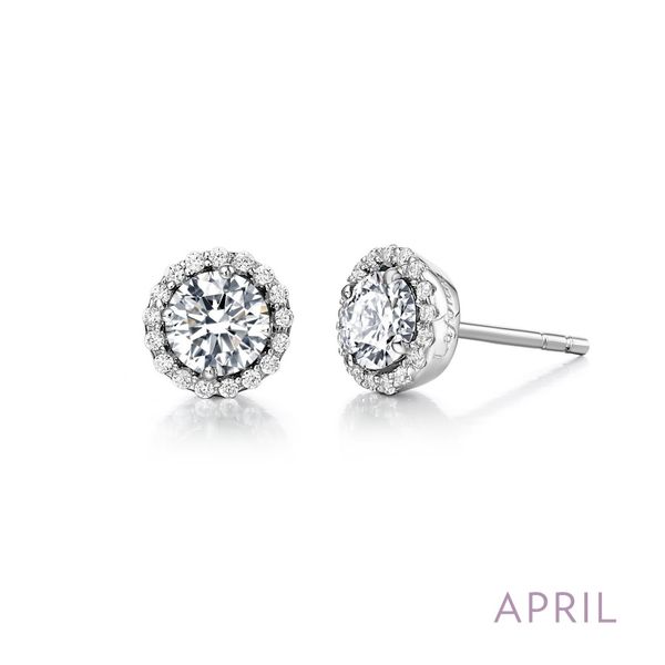 April Birthstone Earrings Cellini Design Jewelers Orange, CT