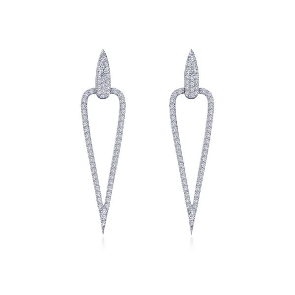 Inverted Triangle Drop Earrings Cellini Design Jewelers Orange, CT