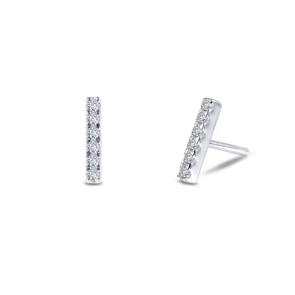Mini Vertical Bar Stud Earrings Cellini Design Jewelers Orange, CT