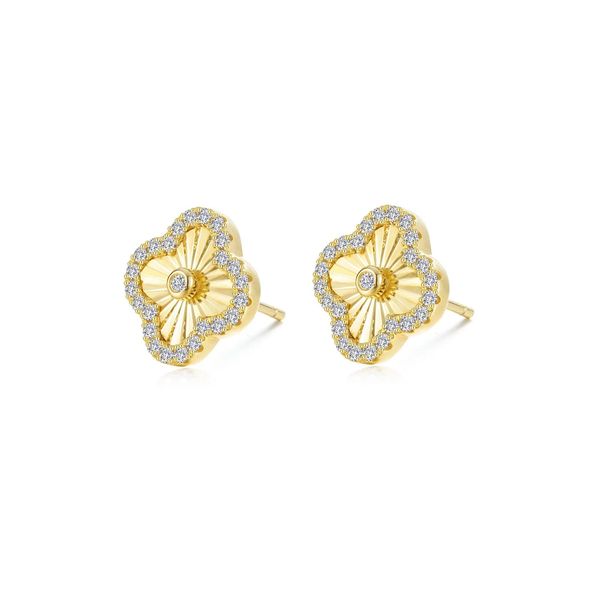 Clover Stud Earrings Cellini Design Jewelers Orange, CT