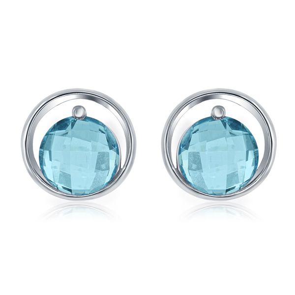 Blue Topaz Earrings Cellini Design Jewelers Orange, CT