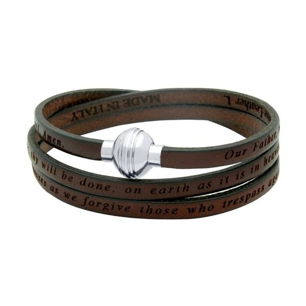 AMEN Leather Wrap Bracelet - 