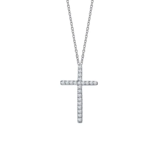 0.22 CTW Cross Necklace Cellini Design Jewelers Orange, CT