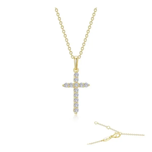 0.36 CTW Cross Pendant Necklace Cellini Design Jewelers Orange, CT