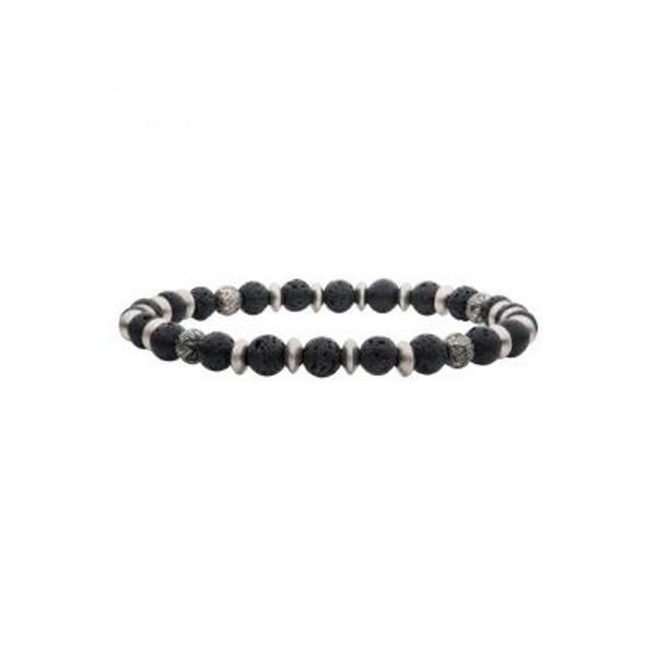 Lava Stones with Black Oxidized Beads Bracelet Cellini Design Jewelers Orange, CT