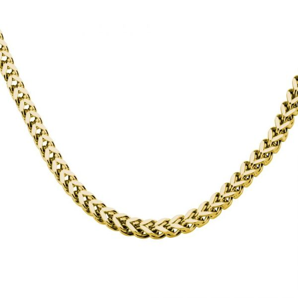 4mm Gold Plated Franco Chain Image 2 Cellini Design Jewelers Orange, CT