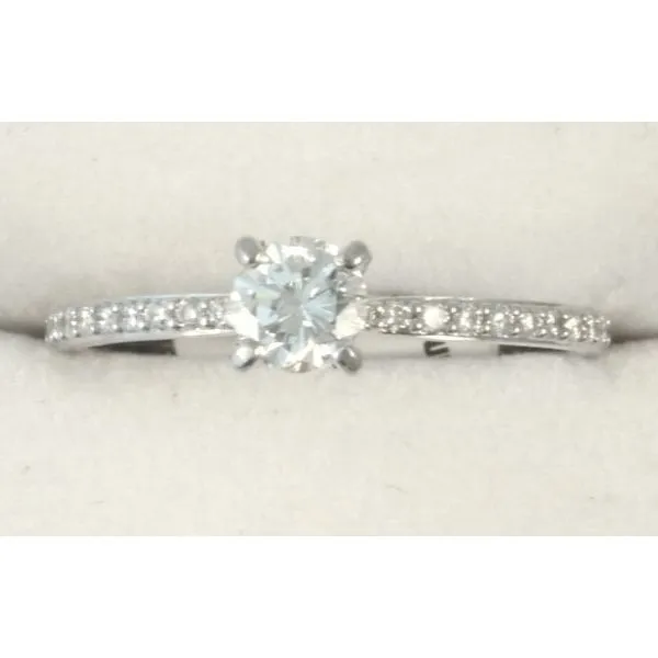 Diamond Semi-Mount Ring, 0.13 Ct., 14 Karat, White similar item image