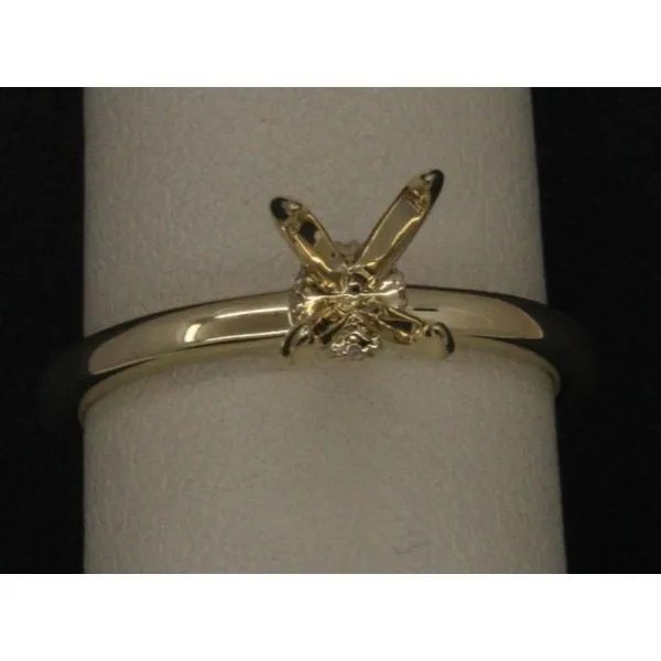 Diamond Semi-Mount Ring, 14 Karat, Two Tone Image 2 Chandlee Jewelers Athens, GA