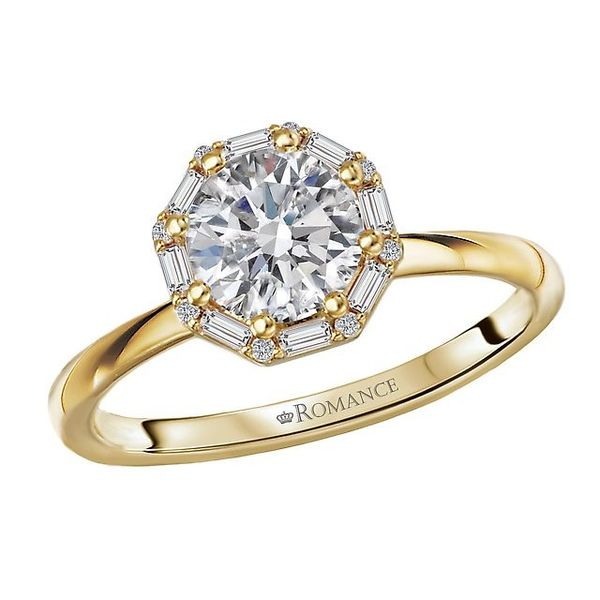 Diamond Semi-Mount Ring, 0.17 Ct., 14 Karat, Yellow Chandlee Jewelers Athens, GA