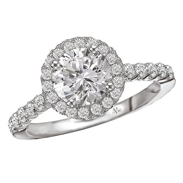 Diamond Semi-Mount Ring, 0.31 Ct., 14 Karat, White Chandlee Jewelers Athens, GA