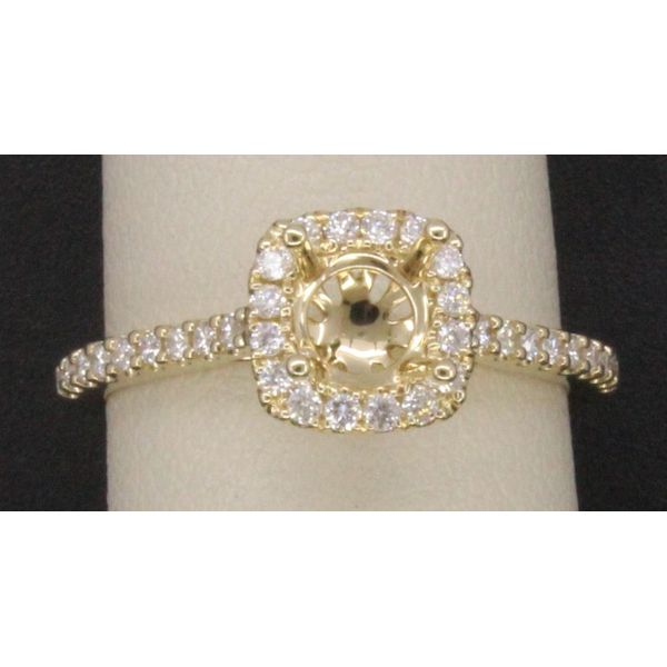 Diamond Semi-Mount Ring, 0.3 Ct., 14 Karat, Yellow Chandlee Jewelers Athens, GA