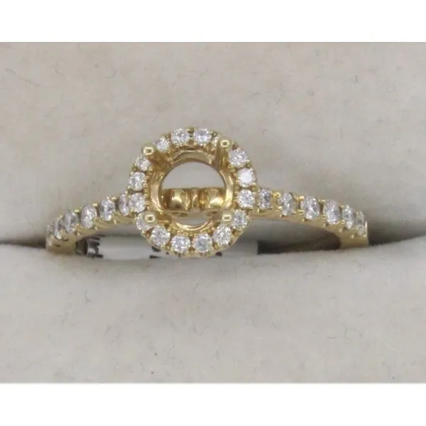 Diamond Semi-Mount Ring, 0.25 Ct., 14 Karat, White similar item image