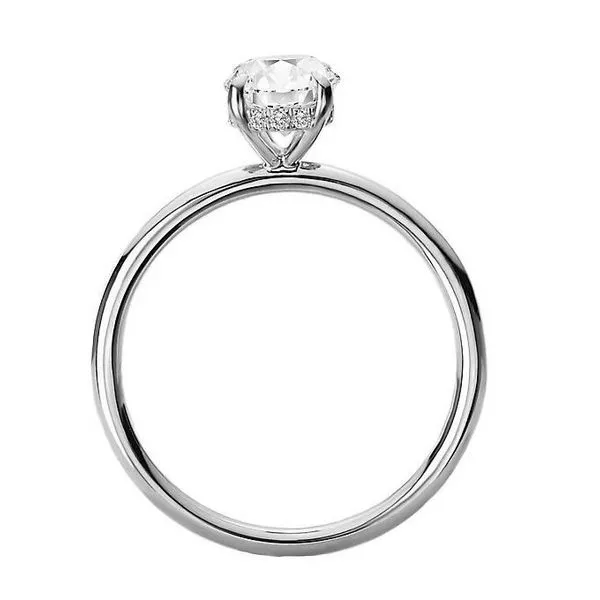 Diamond Semi-Mount Ring, 0.08 Ct., 14 Karat, White Image 2 Chandlee Jewelers Athens, GA