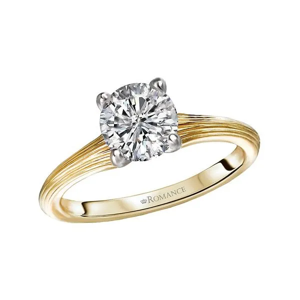 Diamond Semi-Mount Ring, 14 Karat, Two Tone Chandlee Jewelers Athens, GA