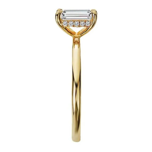 Diamond Semi-Mount Ring, 0.06 Ct., 14 Karat, Yellow Image 2 Chandlee Jewelers Athens, GA