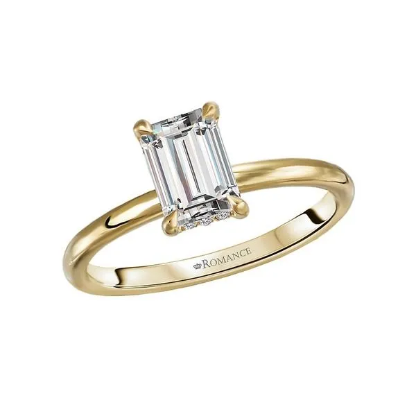 Diamond Semi-Mount Ring, 0.06 Ct., 14 Karat, Yellow Chandlee Jewelers Athens, GA
