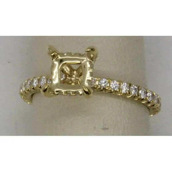 Diamond Semi-Mount Ring, 0.5 Ct., 14 Karat, Yellow Chandlee Jewelers Athens, GA