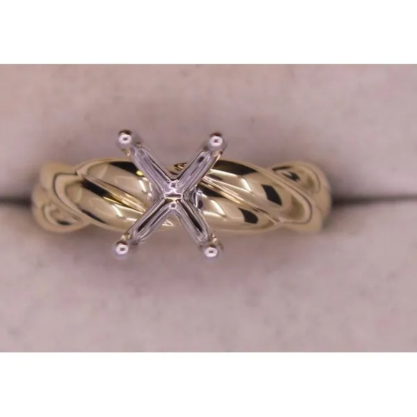Diamond Semi-Mount Ring, 14 Karat, White