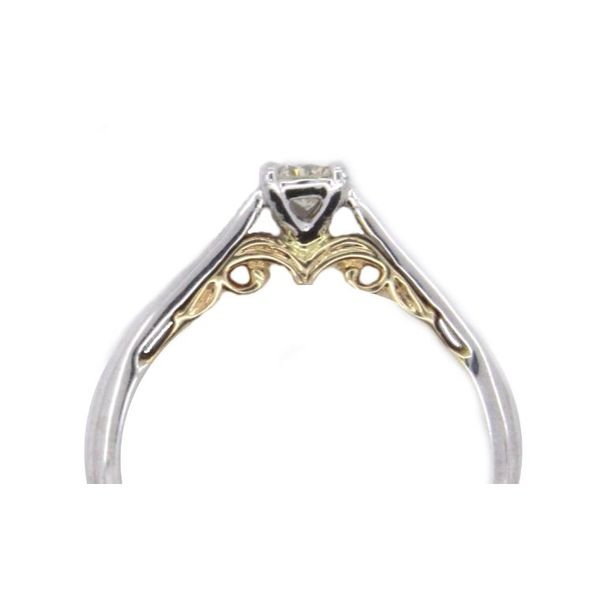 Diamond Engagement Ring, 0.24 Ct., 14 Karat, Two Tone Image 2 Chandlee Jewelers Athens, GA