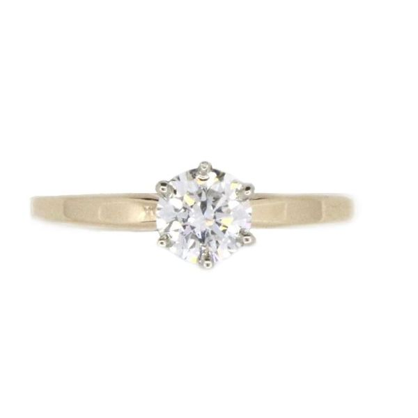 Diamond Engagement Ring, 0.51 Ct., 14 Karat, Two Tone Chandlee Jewelers Athens, GA