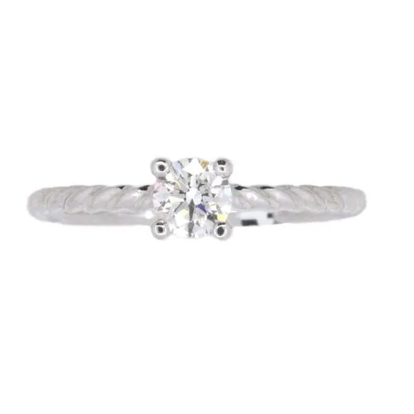 Diamond Engagement Ring, 0.42 Ct., 14 Karat, White Chandlee Jewelers Athens, GA