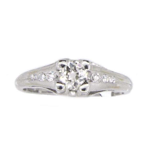 Diamond Engagement Ring, 0.44 Ct., 14 Karat, White Chandlee Jewelers Athens, GA
