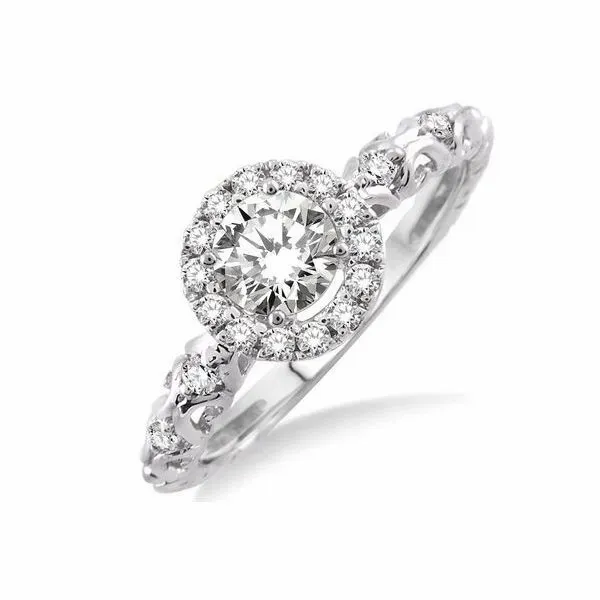 Diamond Engagement Ring, 0.35 Ct., 14 Karat, White Chandlee Jewelers Athens, GA