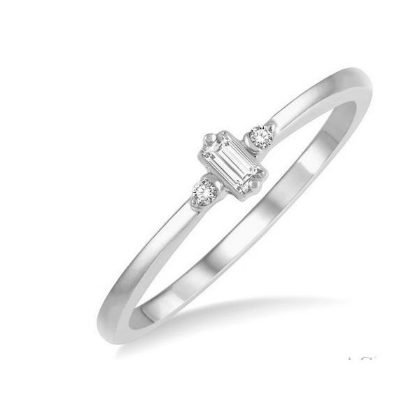 Diamond Engagement Ring, 0.07 Ct., 10 Karat, White Chandlee Jewelers Athens, GA