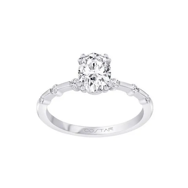 Diamond Engagement Ring, 0.13 Ct., 14 Karat, White Chandlee Jewelers Athens, GA