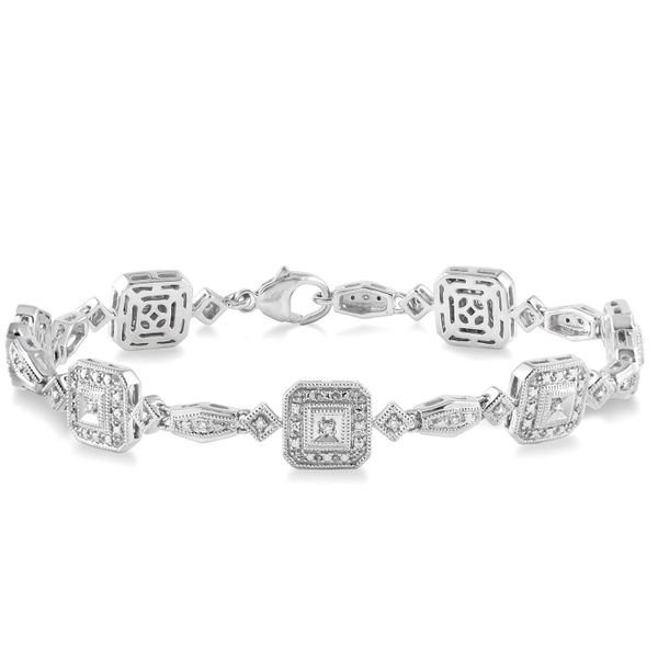 Diamond Tennis Bracelet, Round, 0.15 Ct., Sterling Silver, White Chandlee Jewelers Athens, GA