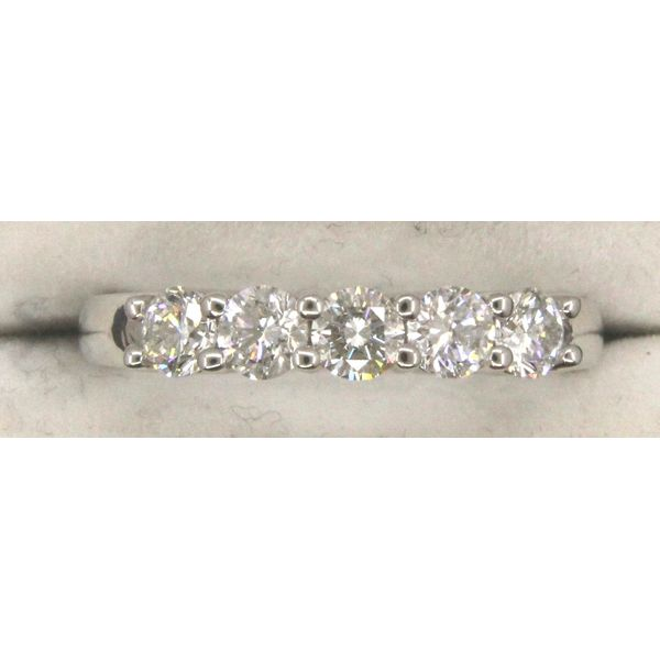 Diamond Anniversary Band, Round, 0.74 Ct., 14 Karat, White Image 2 Chandlee Jewelers Athens, GA