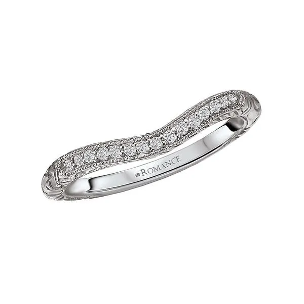 Diamond Anniversary Band, Round, 0.08 Ct., 14 Karat, White Chandlee Jewelers Athens, GA