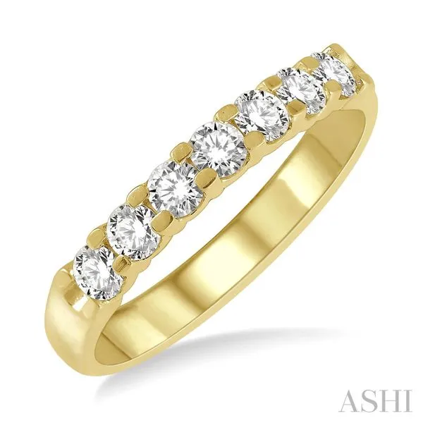 Diamond Anniversary Band, Round, 0.5 Ct., 14 Karat, Yellow similar item image